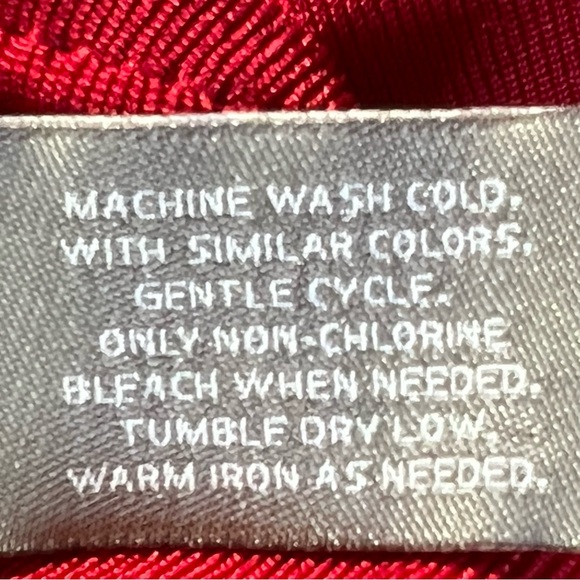 Chico’s Travelers V-Neck Red Layered Front Slinky Jersey Tunic Top Size 2 = L/12 - Picture 8 of 11